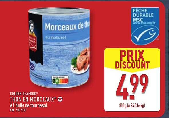 GOLDEN SEAFOOD THON EN MORCEAUX