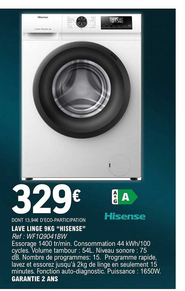 Hisense LAVE LINGE 9KG