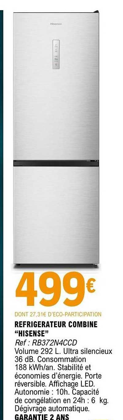 Hisense Réfrigérateur combine