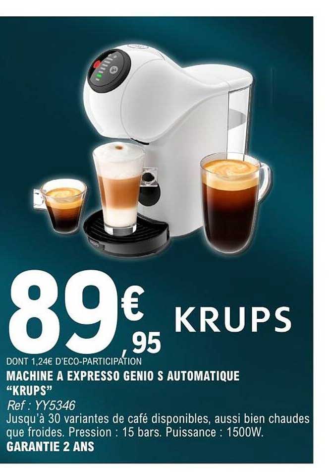 KRUPS MACHINE A ESPRESSO GENIO S AUTOMATIQUE