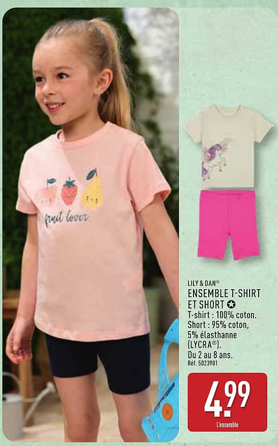 LILY & DAN Ensemble T-shirt et short