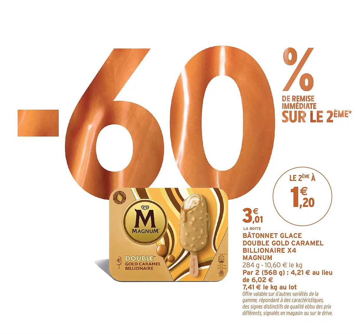 Magnum Double Gold Caramel Billionaire