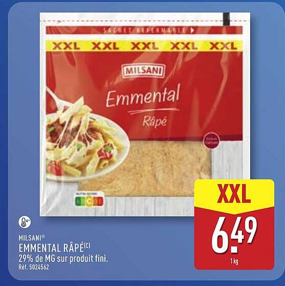 MILSANI Emmental Râpé
