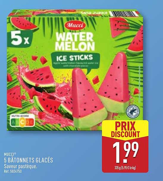 Mucci WATER MELON ICE STICKS