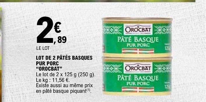 OROCBAT PÂTÉ BASQUE