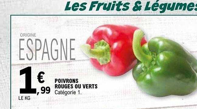 POIVRONS ROUGES OU VERTS