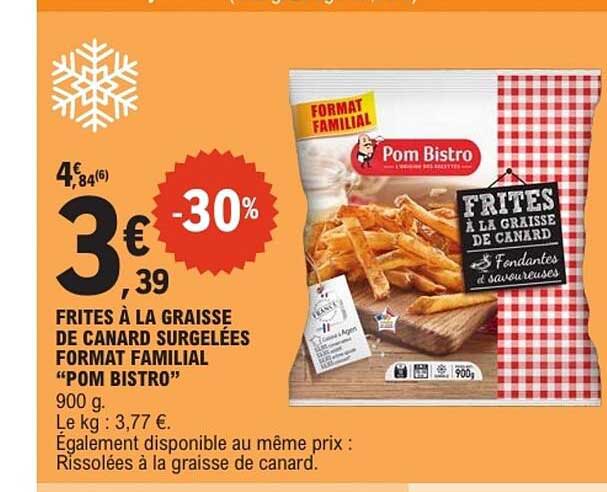 Pom Bistro Frites à la graisse de canard ଘ