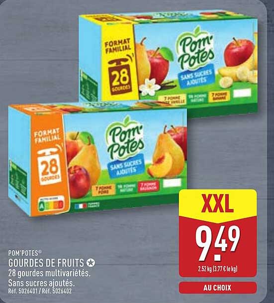 Pom'Potes GOURDES DE FRUITS