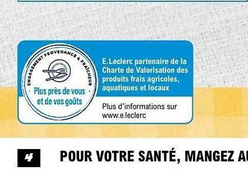 POUR VOTRE SANTÉ, MANGEZ AU