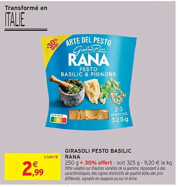 RANA Pesto Basilic & Pignons