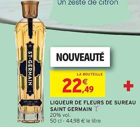 Saint Germain Liqueur de fleurs de sureau