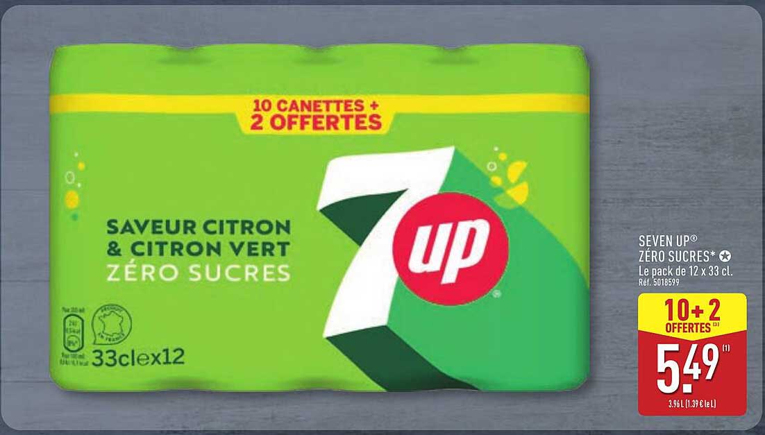 Seven Up Zéro Sucres