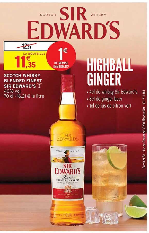 SIR EDWARD'S HIGHBALL GINGER