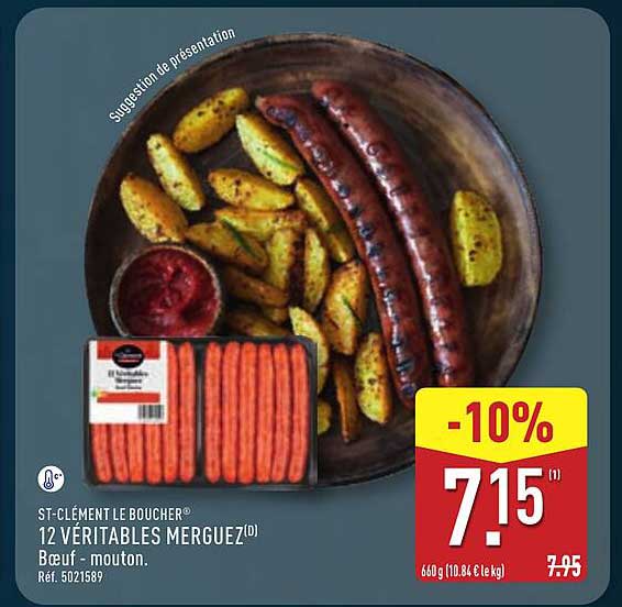 ST-CLÉMENT LE BOUCHER 12 VÉRITABLES MERGUEZ