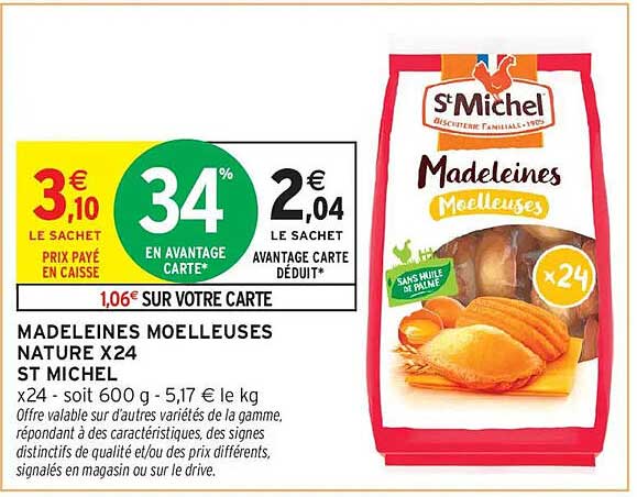 St Michel Madeleines Moelleuses