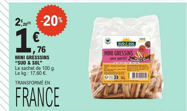 SUD & SOL Mini Gressins