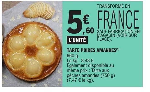 TARTE POIRES AMANDES