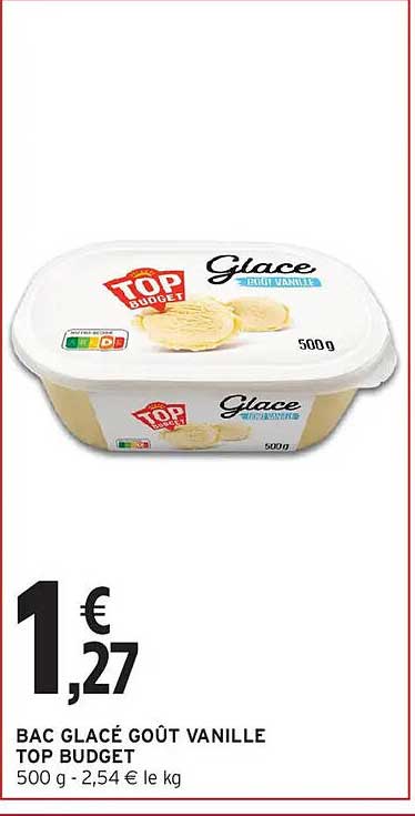 TOP BUDGET Glace vanille