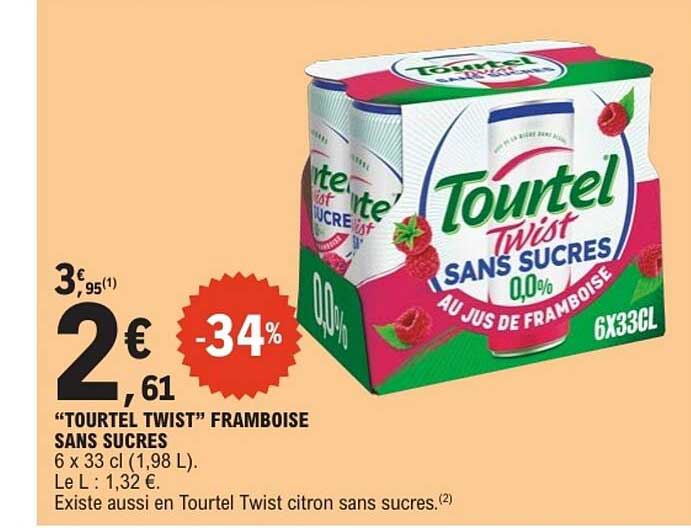 Tourtel Twist Framboise Sans Sucres