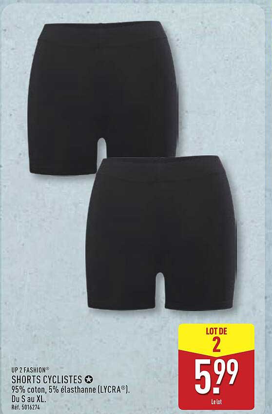 UP 2 FASHION SHORTS CYCLISTES