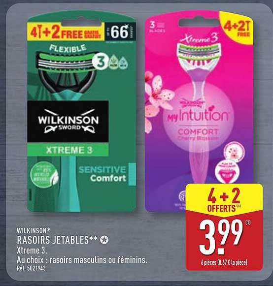 WILKINSON RASOIRS JETABLES Xtreme 3