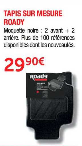 tapis sur mesure roady