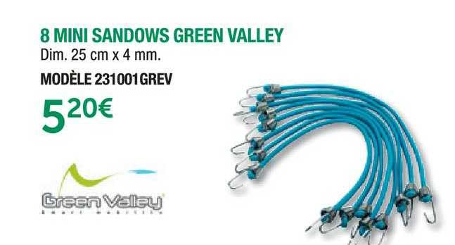 8 mini sandows green valley