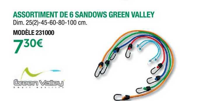 assortiment de 6 sandows green valley