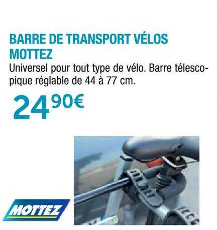 barre de transport vélos mottez