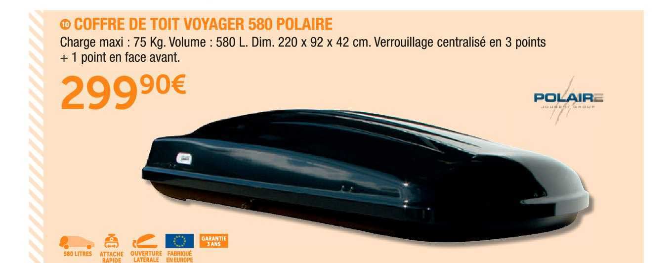 coffre de toit voyager 580 polaire