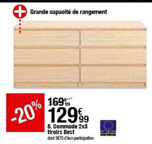 commode 2x3 tiroirs best