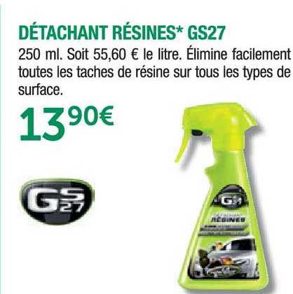 détachant résines gs27