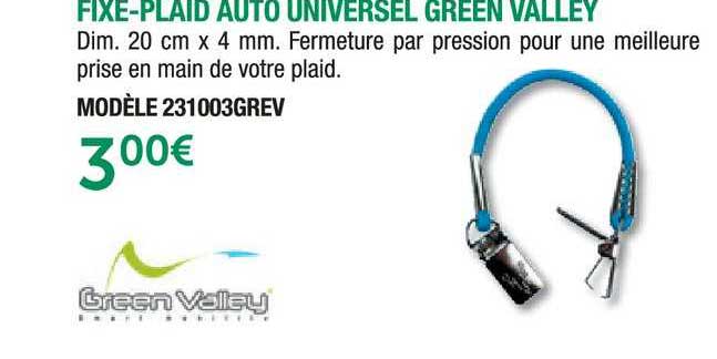 fixe plaid auto universel green valley