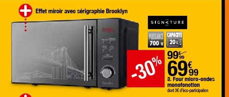 four micro ondes monofonction signature