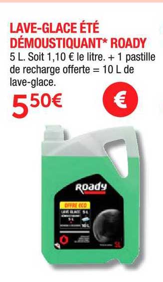 lave glace été démoustiquant roady