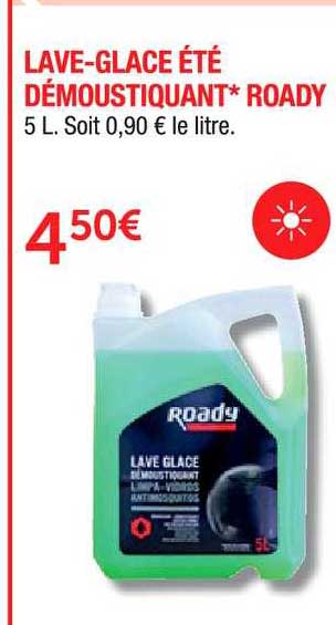 lave glace été démoustiquant roady