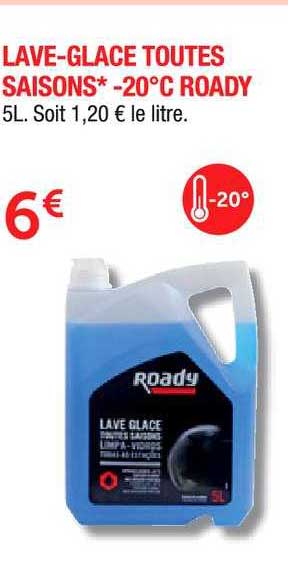 lave glace toutes saisons moins 20°c roady