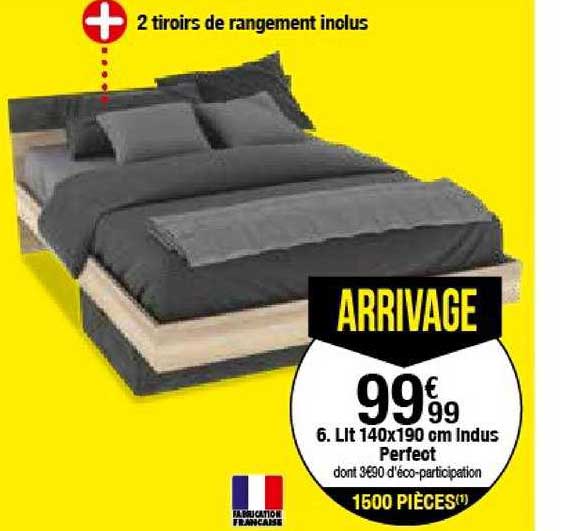 lit 140x190 cm indus perfect