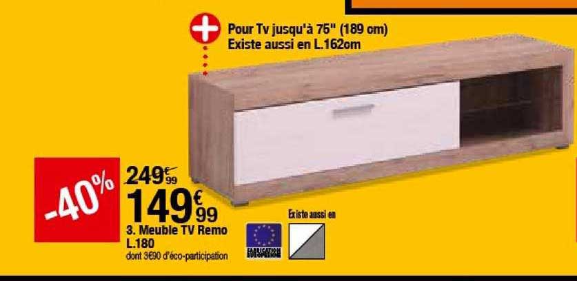 meuble tv remo l.180