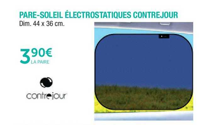 Pare Soleil électrostatiques Contrejour