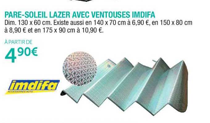 pare soleil lazer avec ventouses imdifa