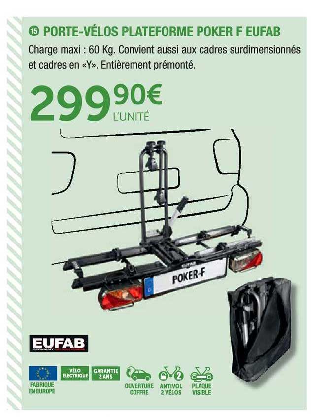 porte vélos plateforme poker f eufab