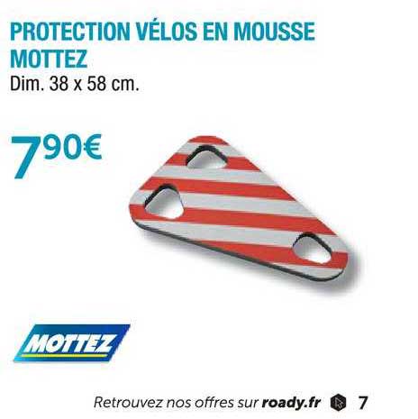 protection vélos en mousse mottez