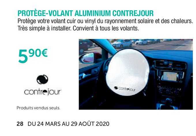 protège volant aluminium contrejour