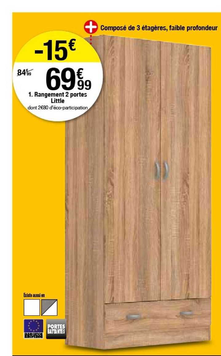 rangement 2 portes little