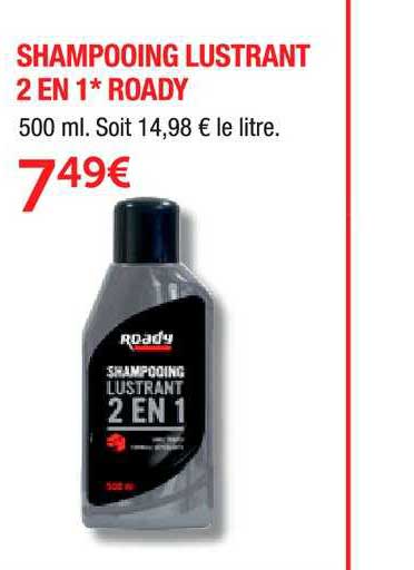 shampooing lustrant 2en1 roady