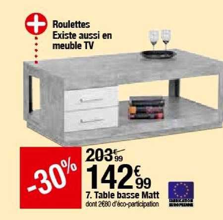 table basse matt