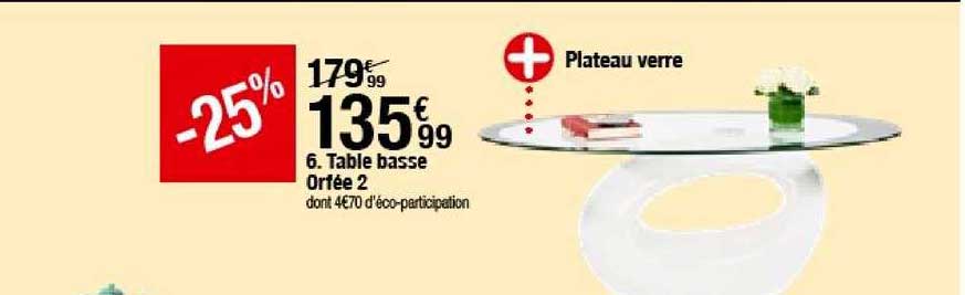 Table Basse Orfée 2