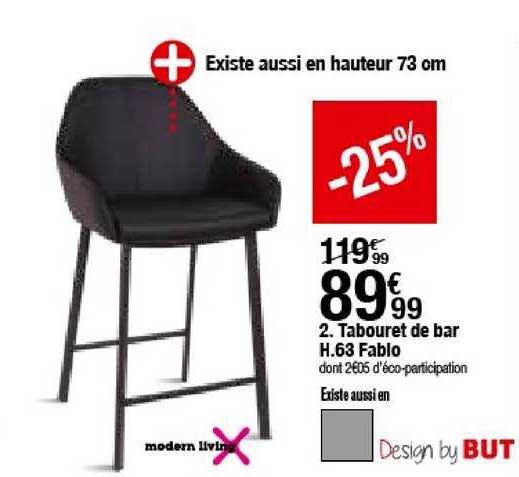Tabouret De Bar H63 Fabio