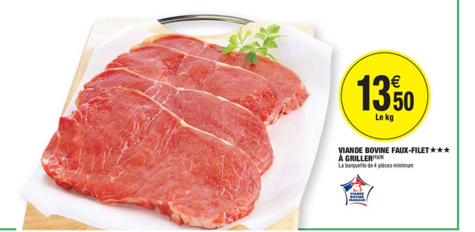 Viande Bovine Faux Filet à Griller Viande Bovine Française